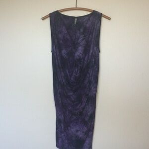 KOLLONTAÏ Purple V-Neck Draped Sheath Dress XS EUC